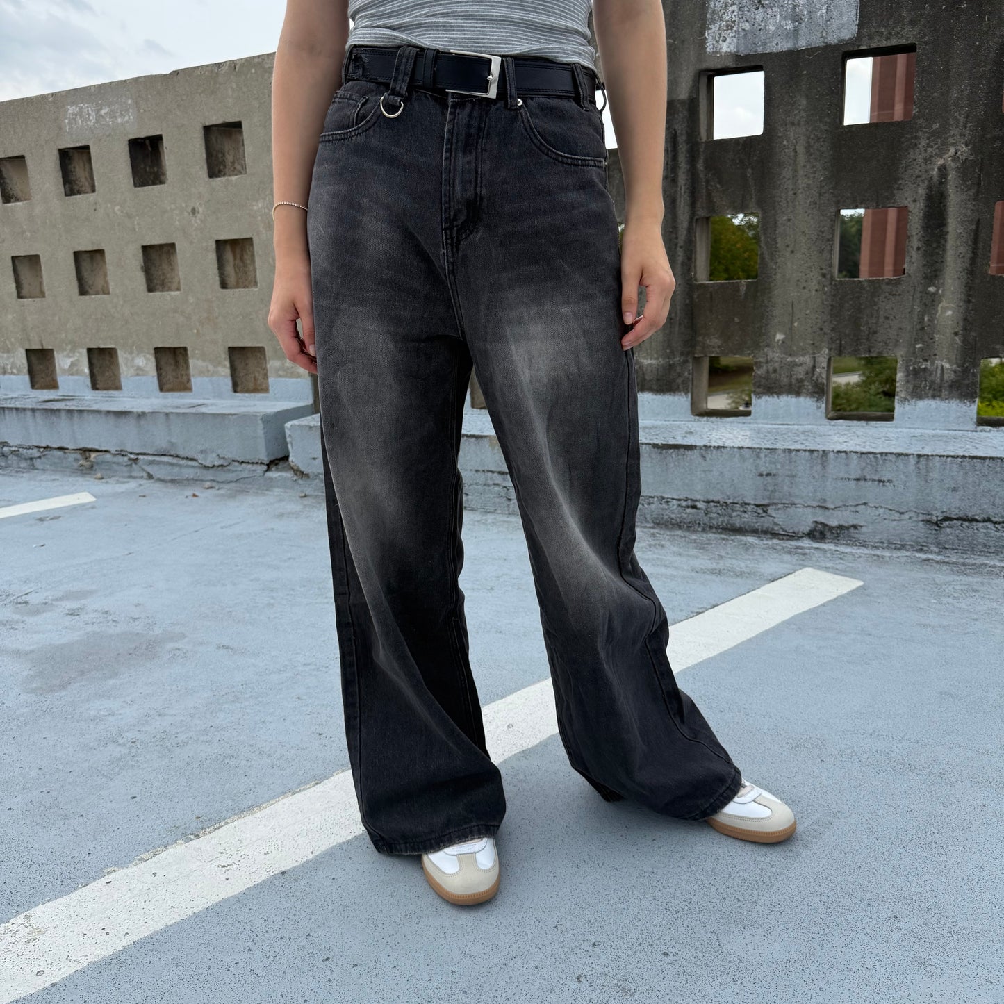 COLLEGE JEANS (CHARCOAL)