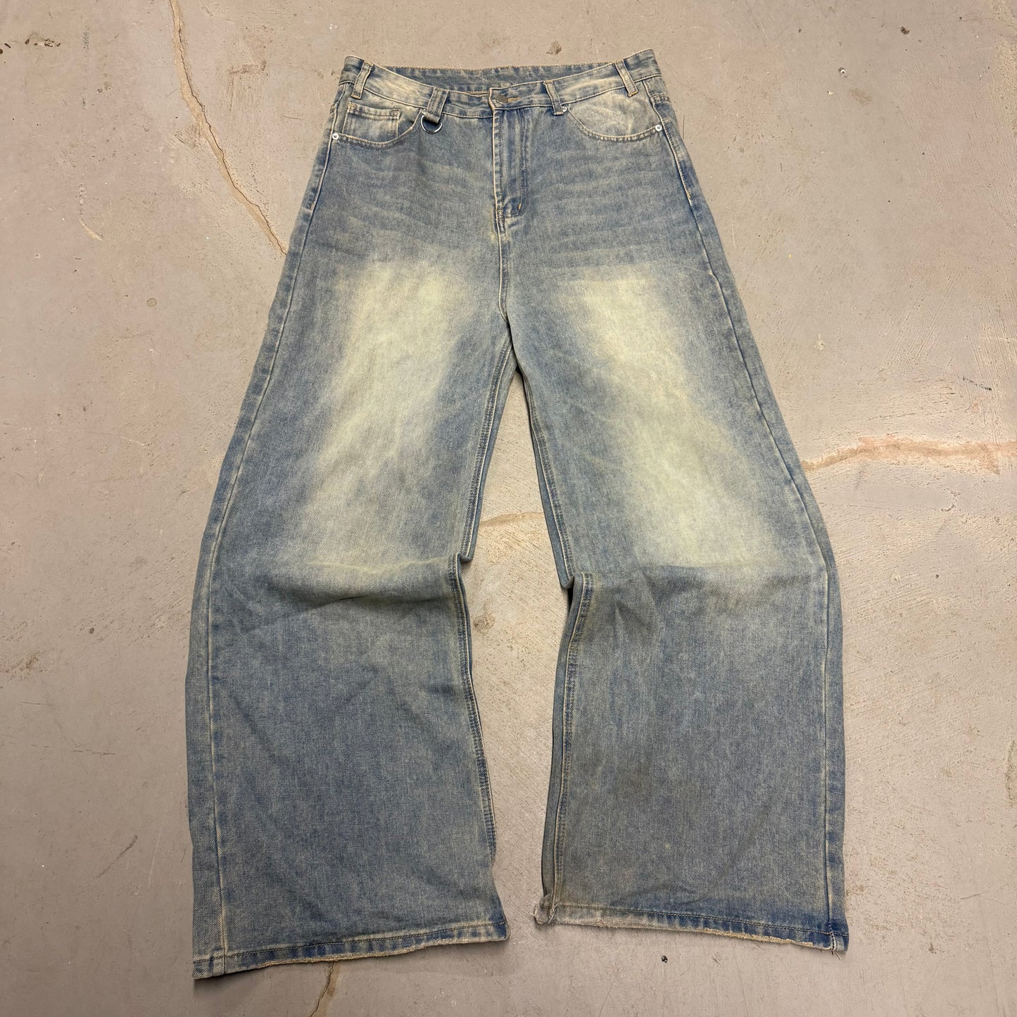 COLLEGE JEANS (CYAN)