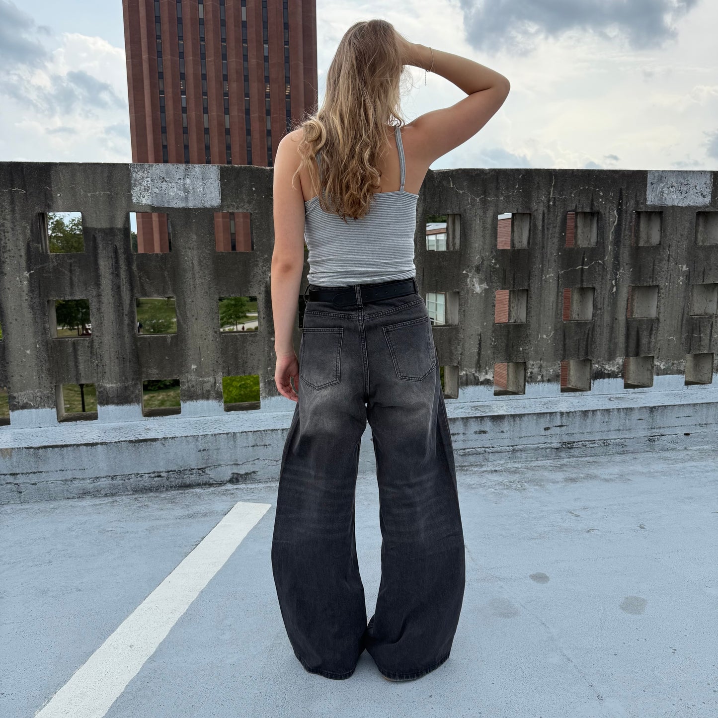 COLLEGE JEANS (CHARCOAL)