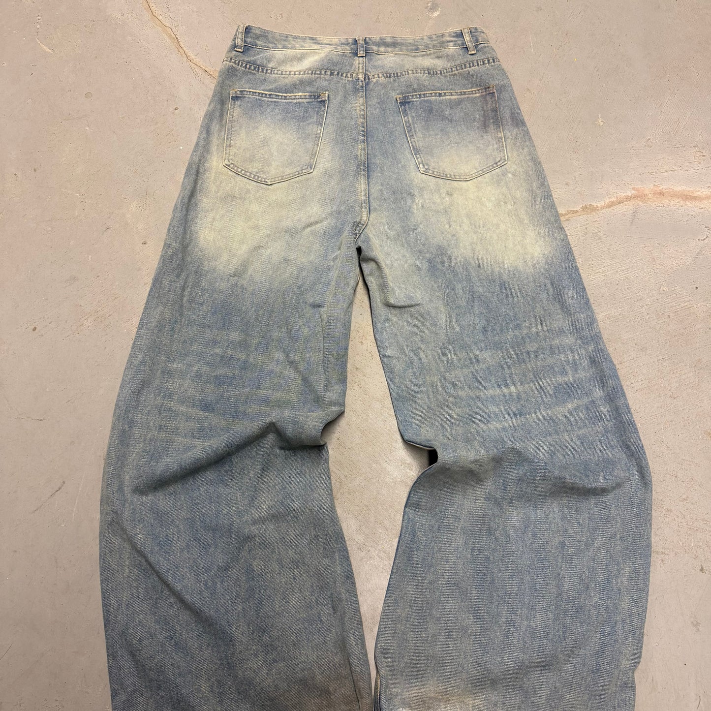 COLLEGE JEANS (CYAN)