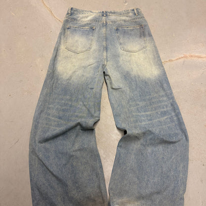 COLLEGE JEANS (CYAN)