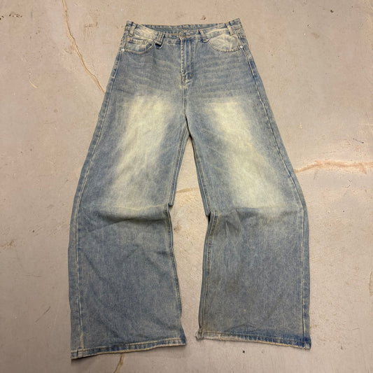 COLLEGE JEANS (CYAN)